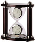 Hour Glass Desk Clock With Thermometer