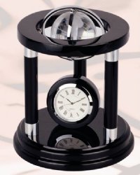 Round Glass Globe Clock