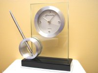 Contemporary Clock & Pen Set