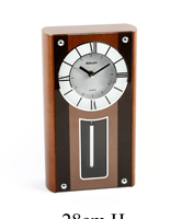 Beechwood Pendulum Desk Clock